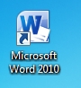 MS Word 2010 - ikona spuštění