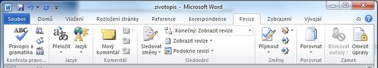 MS Word 2010 -
