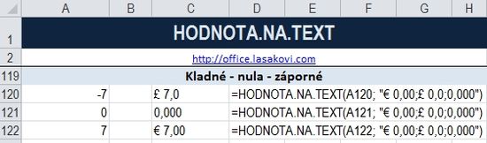 HODNOTA.NA.TEXT funkce Excel