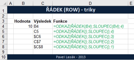 Excel funkce DEK