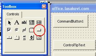 MS Excel - formuláře - CommandButton (Tlačítko)